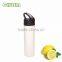 Outdoors water bottle food grade silicone water bottle with handle and straw