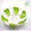 modern design High Quality Factory Wholesale Decorative plastic Fruit Bowl flowers shape retractable Fruit basket