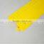 Wide 1-channel Yellow Plastic Cable Protectors