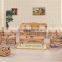 Full size natural rattan living room furniture outdoor rattan sofa set.