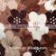 100% Polyester Artificial White Gladiolus Flowers Printed Super Soft Flannel for Carpeting