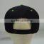 contrast button embroidery SNAPBACK flat bill hat
