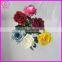 individual single stem red artificial roses bulk with leaves