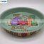 Round tin bar serving tray with cunstom logo