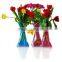 Flower vase plastic painting design/ tall plastic flower vase