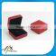 exquisite PU coated plastics rings boxes with LED for engagement on sale