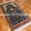 3x5ft blue color area rug muslim prayer rug handmade silk