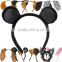 New design fashion animal plush headband