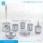 Tumbler Lotion Dispenser Cotton Jar Soap Dish Houseware Decoration Acrylic Bathroom Set