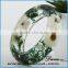 Fresh Dry real sunflower bangles women wholesale fashion clear resin bangle
