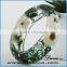 Most beautiful resin leaf jade bangle genuine flower female bangle