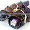 Fashion Lady Sun glasses Bamboo-Joint Polarized women sunglasses with case
