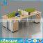 Office Furniture Desk Office Workstation 4 People Staff Working Desk With Mobile Cabinet