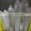 Factory supply different size natural rough clear crystal point wand