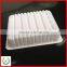 Disposable plastic food tray
