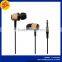 Super Bass Wooden Headphones In-ear Noise Isolation Earphones