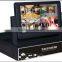330 degree angle Embedded LINUX 7 inch Monitor P2P CCTV Security H 264 8CH NVR