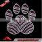 Wholesale Iron on Motif Rhinestone Hotfix Paw Print Rhinestone For Ts Dressing