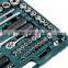 HomCom 137 Piece Mechanic's Socket and Ratchet Wrench Tool Kit Set