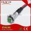 8mm high light 12v panel mount led indicator with 20cm wire
