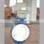 lined butterfly valve with electric actuator