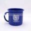 high quality factory enamel mug customized camping mug colored