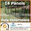 14 panel fully galvanised 1200H exercise pen dog pup run enclosure cage kennel