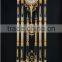 Gold Gilt Brass Mounted Grandfather Floor Clock with Crystal Column, 24K Gold Plated Floor Clock