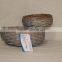 100%Handmade willow Garden wicker basket for flower plants with plastic liner wicker flower pots
