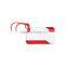 Travel plastic luggage tag with ball pen