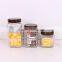 hot-sell square glass jar with metal cover