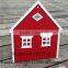 Christmas Decoration Red Christmas Village House With Window Snow House With Hanging Rope Arcades Hotel Scene Arrangement