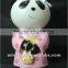 OEM panda resin polyresin figurine animal sculpture statue for home decoration birthday souvenir gift items