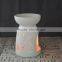 Hot sale porcelain white Christmas T-light oil burner with hollow design