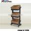 Custom 3 tiers wooden floor standing store candy display