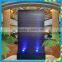 led waterfall fountain wall with customized acrylic logo