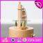 Wonderful kids cartoon castle wooden music box toy W07B047