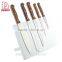 White Magnetic Knife Racks Magnetic Panel Wooden Block