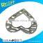 hot sale metal heart shape belt buckle