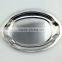 Custom made deep stainless steel dinner plate & dishes with thick wall