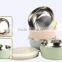 3 compartment stainless steel food container for food with three compartmentsi