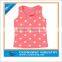 Orange Girls Custom Singlet With Dot Printing