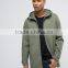2017 Xinlan High Quality New Design Adjustable Toggle Hood Durable 100% Cotton Khaki Running Casual Men Jacket With Hood