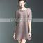 Female shirred loose maternity hollow out midi dresses