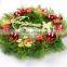 HFR-T331 plastic indoor christmas wreaths 2014 wholesale artificial christmas wreaths