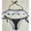 latest white sexy lady mini swimsuit women slim padded bikini swimear bandeau