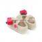 Flower Button Style Free Pattern Crochet Baby Girls Shoes
