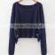 EY0863S New Style Fashion Young Women Pure Color Pullover Sweater
