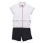 Customized made different style kindergarten primary school uniform little kids boys shirts and shorts /boys school uniform