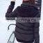 Lady's new desin down jacket short style with real fur hood Dark New Arrival down jackets for women
